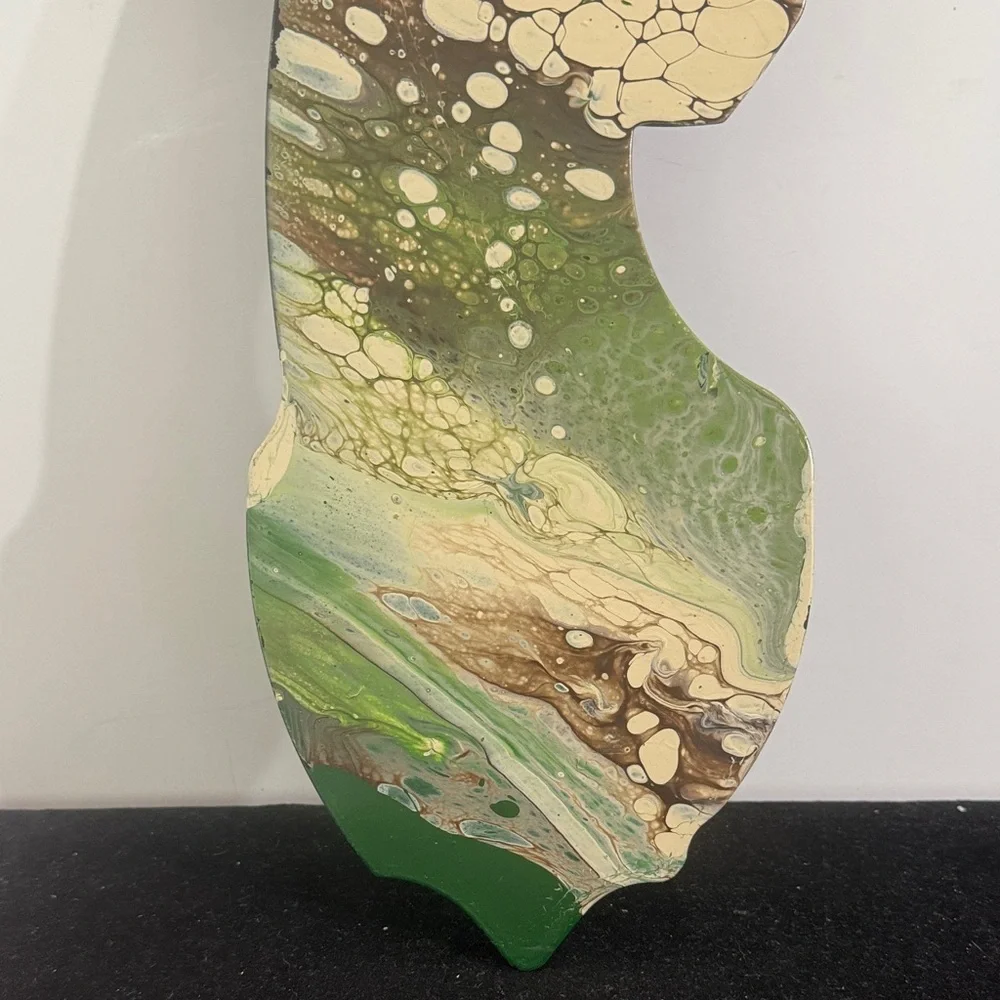 Abstract hydro dip, Deer Head Wall Art